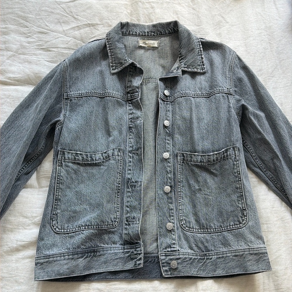 Madewell Grey Denim Jacket